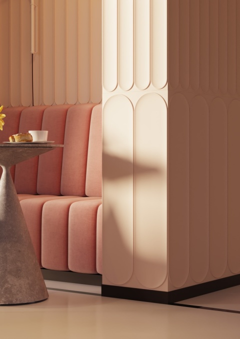 Panel ścienny 3D ARC L ARSTYL® – płynna forma i architektoniczna lekkość