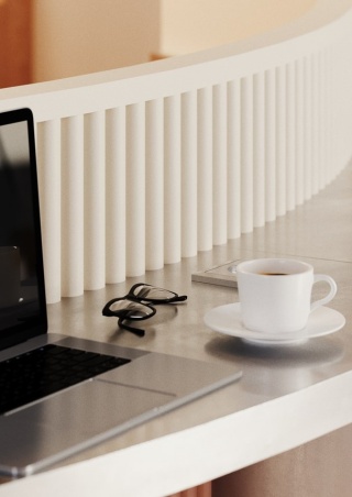 Panel ścienny 3D CANELÉ XL FLEX ARSTYL® – monumentalny efekt na zaokrąglonych powierzchniach