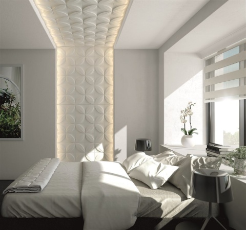 Panel ścienny 3D FLOWER ARSTYL® – subtelna organiczna kompozycja