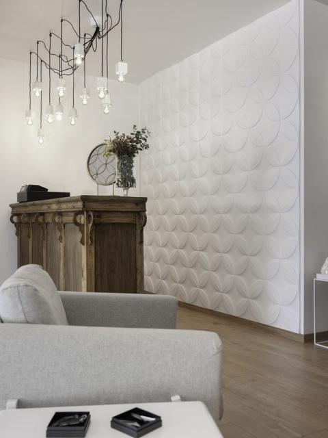 Panel ścienny 3D FLOWER ARSTYL® – subtelna organiczna kompozycja