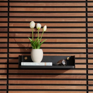 WoodUpp® CREATE | Półka na książki – Dąb czarny (39,9 x 20 cm)