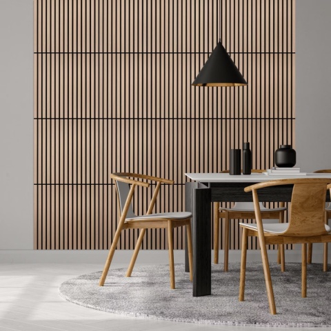 Panel akustyczny Akupanel | 60 Dąb Klasyczny (Czarny Filc)