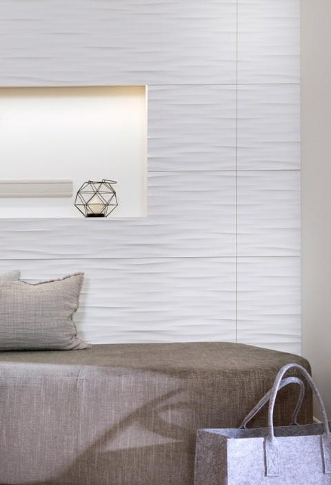 Panel ścienny 3D WAVE ARSTYL® – nowoczesna fala i harmonia światła