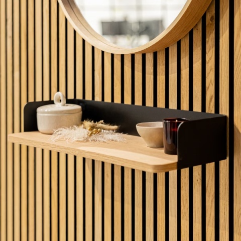 WoodUpp® CREATE | Półka na książki – Dąb klasyczny (55,9 x 20 cm)